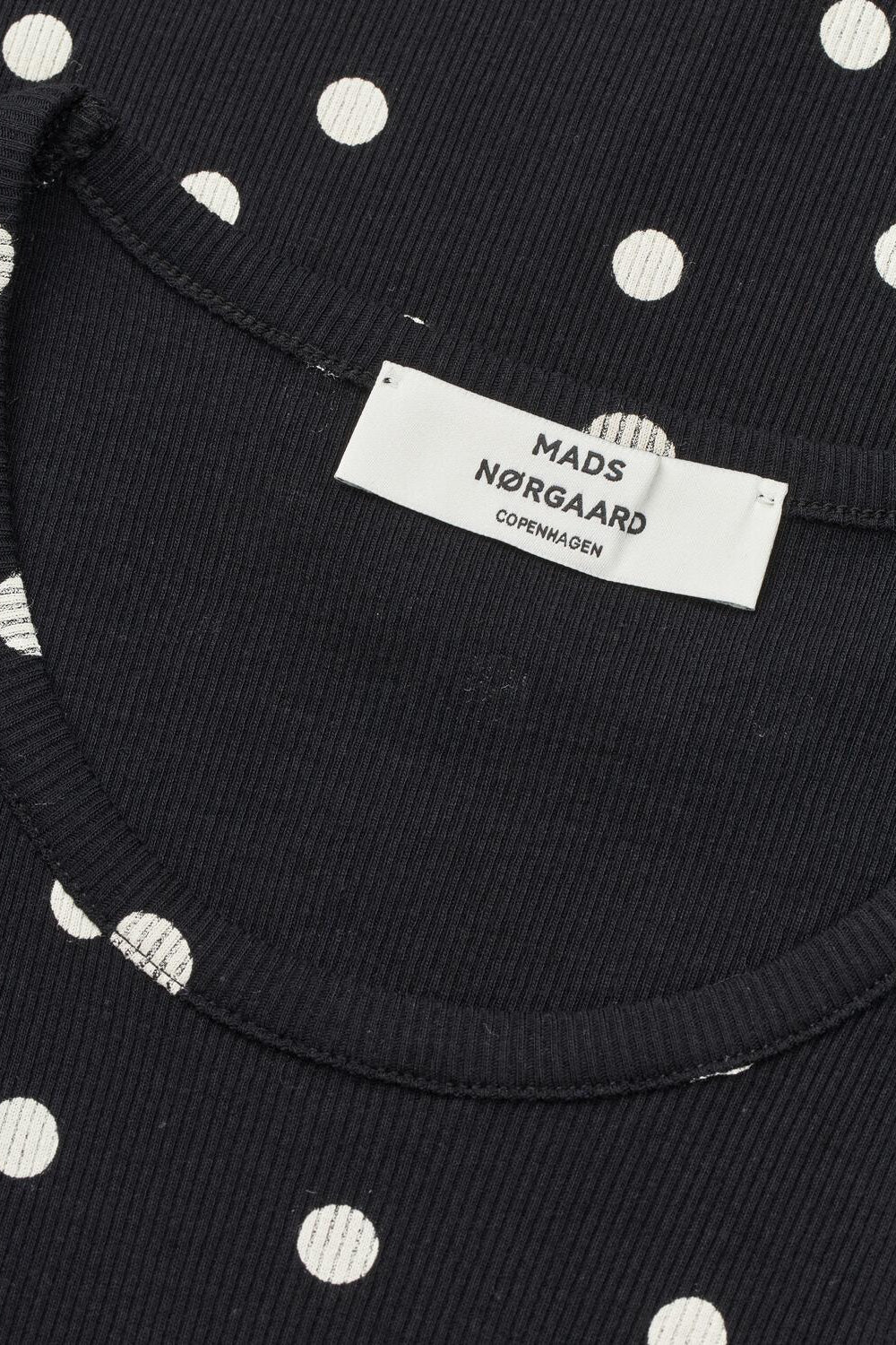2X2 Cotton Addie top - Dot Aop Black